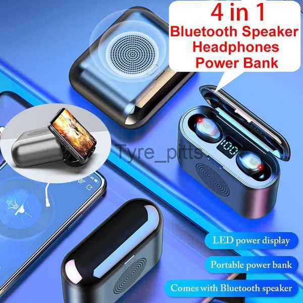 Alto -falantes portáteis {alto -falante+fone de ouvido} alto -falante sem fio Bluetooth Pequeno mini caixa de som portátil Mini fone de ouvido áudio do carro para Lenovo X0813