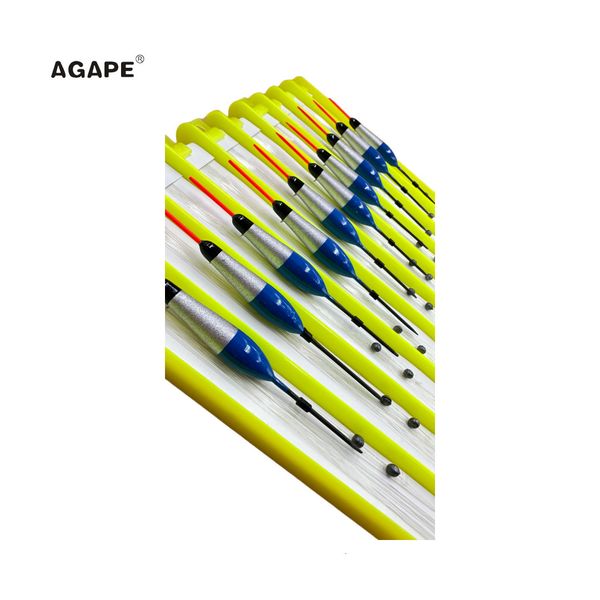 Acessórios de pesca Conjunto de flutuador de pesca Agape PERMATER PERDO DE FLOAT REQUENA DE 5PCS 10PCS Acessórios de pesca Tackle 1.0g Wedkarstwo wyprzed tp24010 230812