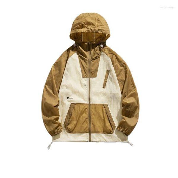 Erkek Ceket Rs | UPF50 Yaz Güneş Koruyucu Giyim Hafif Nefes Alabilir UV Kapşonlu Güneş Giyeri Açık Mekan Ceket