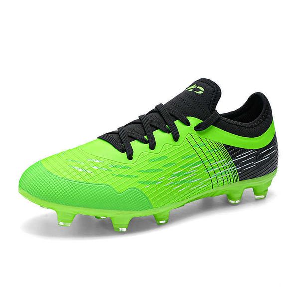 Nuove scarpe da calcio maschile giovanile TF Ag Stivali da calcio per unghie lunghe per bambini Scarpe da allenamento nero