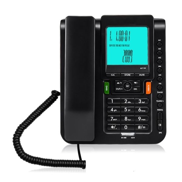 Telefones F3KE Telefone fixo fixo com chamadas DualInterface Telefone LCD Número de exibição LCD armazenamento para escritório em casa El 230812