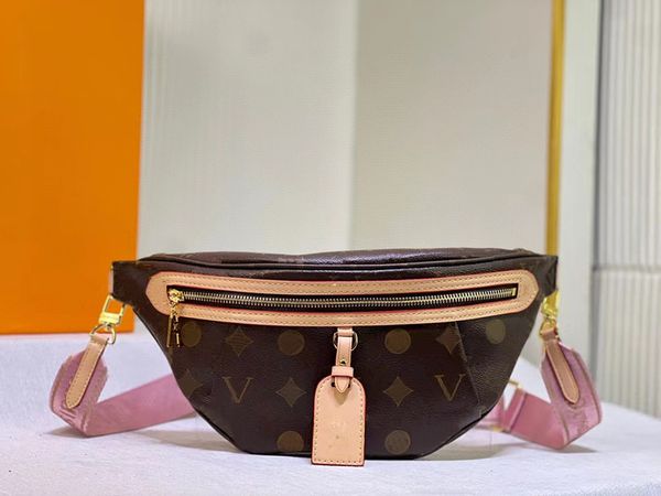 Bolsas de designer de corpo transversal Men e mulheres Bolsa de cintura Bolsa de peito de luxo Moda Moda Bolsa Crossbody Bolsa de Couro Genuíno Bolsa de ombro de Bolsa de Bolsa 2023 New Bag M43644