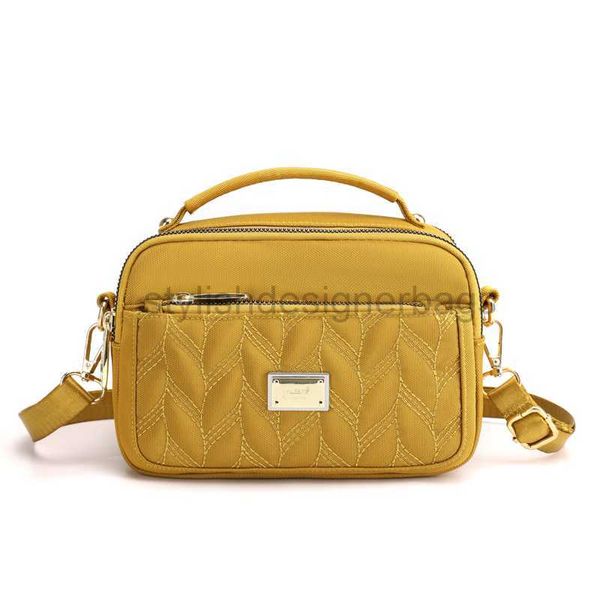 Bolsas de ombro 2023 novas mulheres pequenas bolsas de ombro de nylon saco de crossbody saco costurando garotas bolsas fêmeas bolsas femininas para celular mensageiro bagstylishdesignerbags