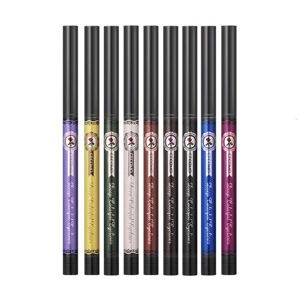 Eye Shadowliner Combinazione Penna colorata Eyeliner Penna estremamente fine impermeabile Non smudging Bianco Bianco Place semplice Gel Eyemakeup 230812