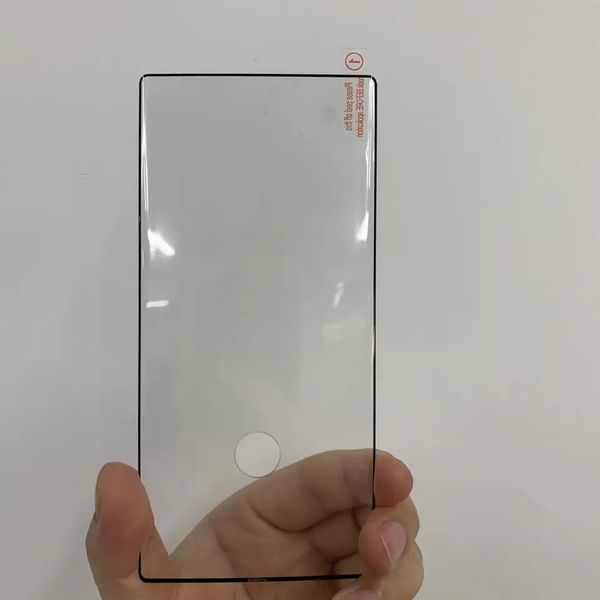 Samsung S23 Ultra 3D -Bildschirmschutzglas mit Loch Vollkleber Handy Temperiertes Glas für S22 S21 Ultra