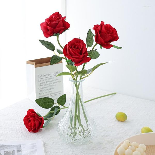 Декоративные цветы искусственная цветочная роза подарки на день святого Валентина Свадьба домашние украшения черные