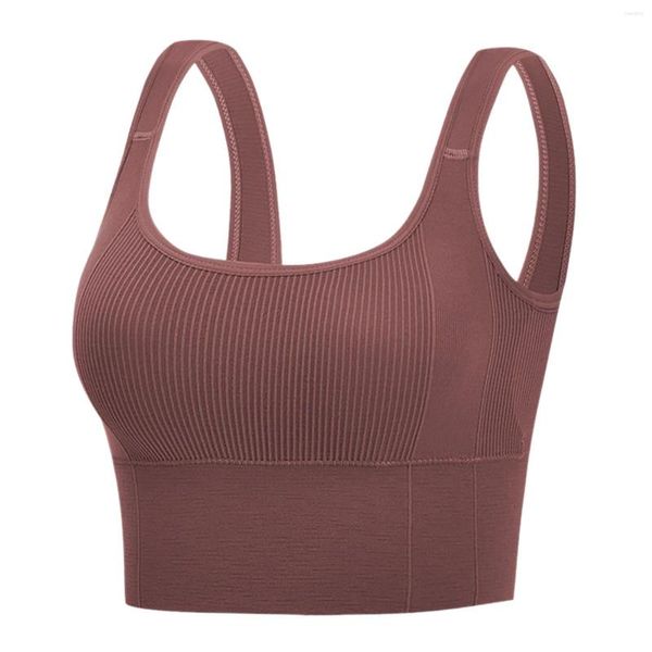 Tanques femininos Mulheres Mulheres Sexy Sports Bra Tops para o Top Fitness Yoga Female Pad Sportswear Vest Sport Push Up The Limited Size Grande