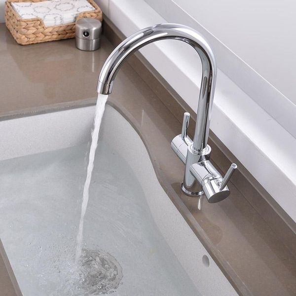 Purificazione dell'acqua potabile TAP TAP BEIGECHROME CUCINA CUSCINE MIXER DESIGNO DI ROTAZIONE DELLA ROTAZIONE DELLA CUILATO