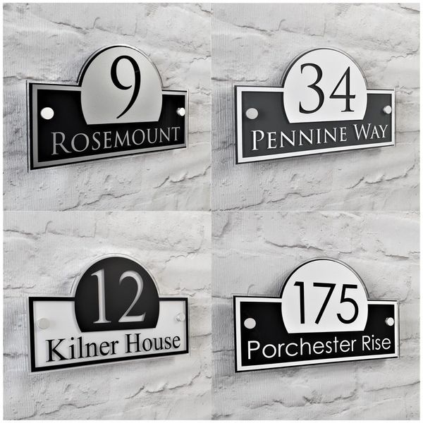 Decorações de jardim personalizadas mais recentes sinais de casa Sinais de placas de placas Números de portas personalizados /consulte Opções de cores 230812