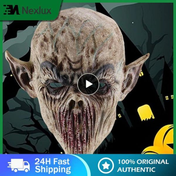 Partymasken realistischer Latex Volles Gesicht gruselige Monster Kopfbedeckung Horror Maske Halloween Monster Maske schreckliche, grässliche gruselige gruselige realistische 230812