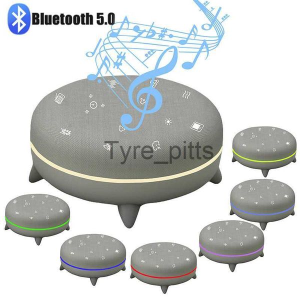 Taşınabilir hoparlörler mini bluetooth hoparlör kablosuz uyku mp3 müzik kutusu beyaz gürültü oyuncusu renkli led gece ışık rahatlatıcı uyku için zamanlanmış x0813