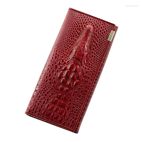 Brieftaschen Frauen Fashion Lady Armband Handtaschen Lang 2023 Haut Geldbeutel Brache Münze Geldbeutel ID Halter Clutch Frau Wallet Wallet