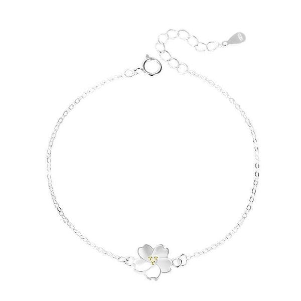 S925 Silber Daisy Sterling Silber Armband Mädchen Design Sinn Geschenk Ins Nische kleine Dufthandschmuck