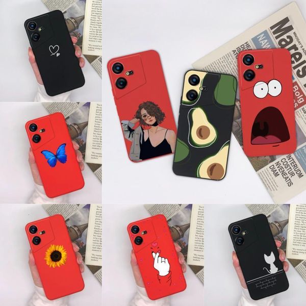 Случай с сотовыми телефонами для Tecno Pova Neo 3 Case Shockper Sacks Neo3 Cool Girl Butterfly Cartinoons Style Spee Shilecone Shell 230812