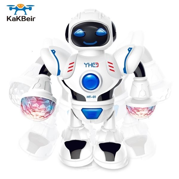 Animais ElectricRC Kakbeir Mini RC Robot com iluminação de música dançando modelo Inteligente Robôs de caminhada simulados Toys educacionais precoces para crianças 230812