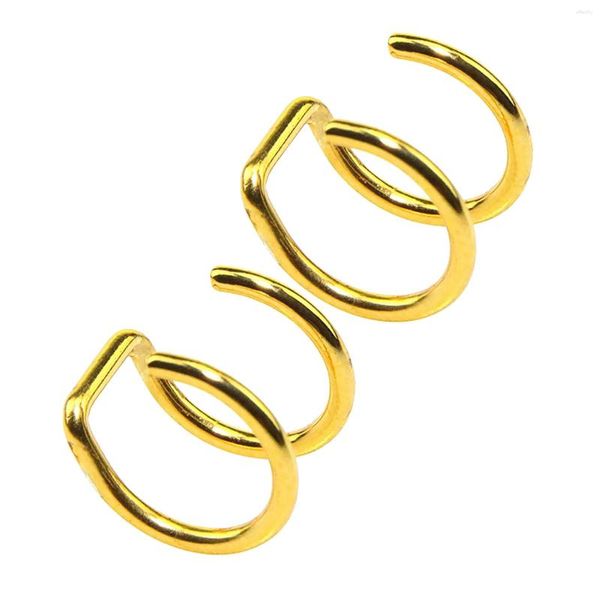 Brincos de backs 2pcs homens mulheres judeu simples sem piercing presente de ouvido manguito de aço inoxidável diariamente embrulho de moda cartilagem clipe de brinco