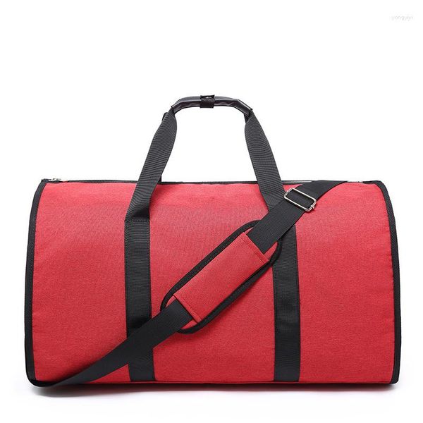 Duffel Bags Retro Black Men's Hand Bagage Bag Red Lazing Travel Business Weekend One Phools Messenger