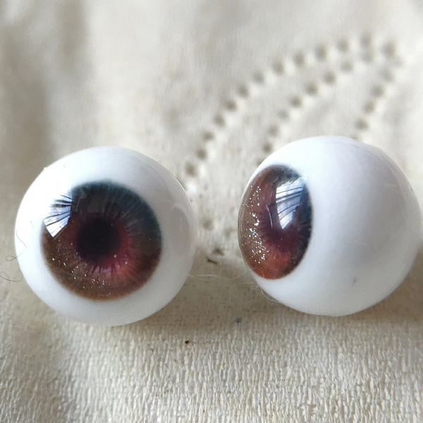 Acessórios para bonecas Olhos de boneca resina pura círculo ocular 16/8/22/24mm DIY Acessórios para bonecas artesanais para os olhos do gesso de boneca BJD 230812