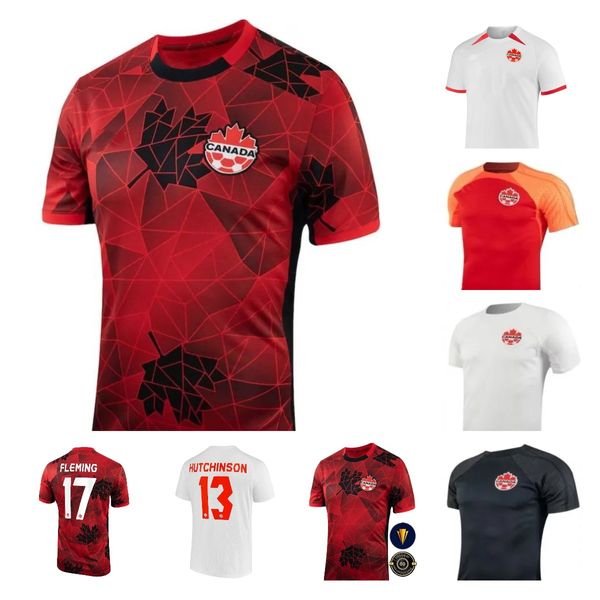 23 24 Malta Canada Soccer Jersey Национальная команда Davies J.David 2023 2024 Ugbo Larin Cavallini Millar Eustaquio 2024 Футбольная рубашка дома в гостях.