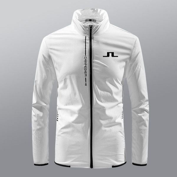 Мужские куртки с вышивкой J Lindeberg Golf Jacket Мужской спортивный комплект для гольфа на открытом воздухе ветрозащитная легкая дышащая куртка на молнии 230812