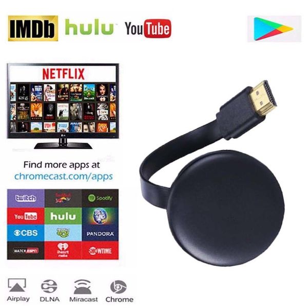 TV Stick 24GHz Video WiFi Display HD Screen Mirroring Dongle Receiver para Google Chromecast 2 3 Crome Crome Cromecast 230812