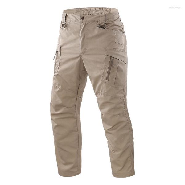 Calças masculinas 2023 Tactical Militar Homens Exército TRUSHERS PERMUTRAS VERMUTAS Cargo resistente a roupas masculinas de streetwear múltiplos bolsos Pant S-5xl