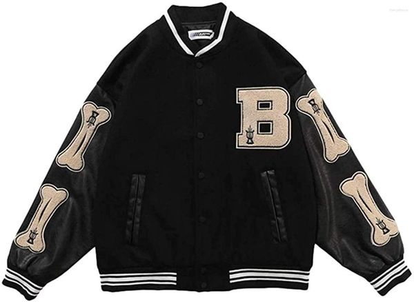 Giacche da uomo giacca da baseball Sports sudore adolescenti in stile bombardiere stampato corto a costola in stile preppy
