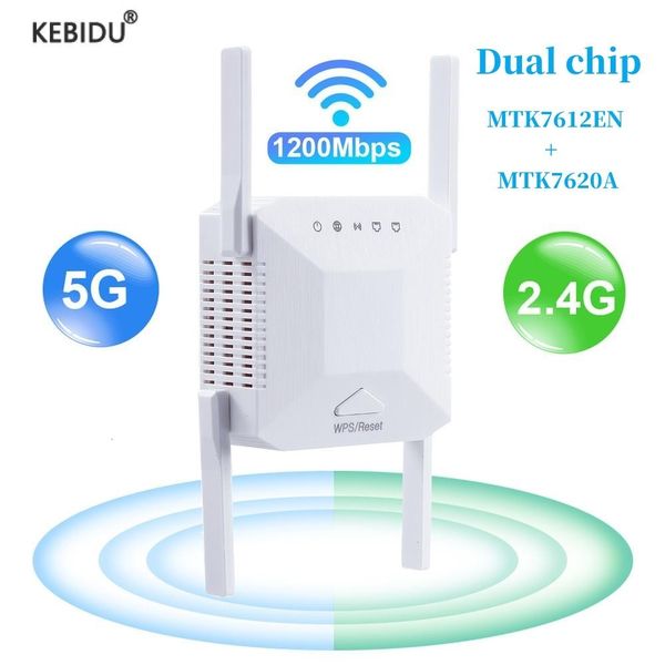 Router 1200mbit / s WiFi Repeater 5GHz Wireless WiFi Extender -Verstärker Dual -Band -Langstrecken -Signal 24G Repetidor 80211n 230812