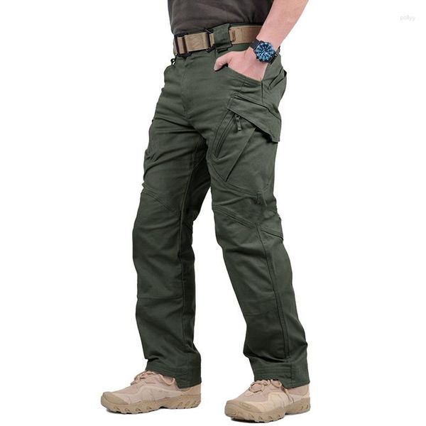 Herrenhosen Sommer Schnelle Trockenmänner dehnen militärische taktische Multi-Pockets Arbeit Hose Leichtes Training Wandercamping