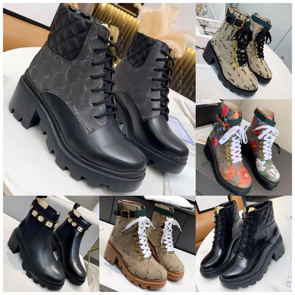 Designer feminino martin boot preto tornozelo bicicleta plataforma sapatos botas de combate salto baixo rendas até botas de camurça fivela de corrente sapato de luxo