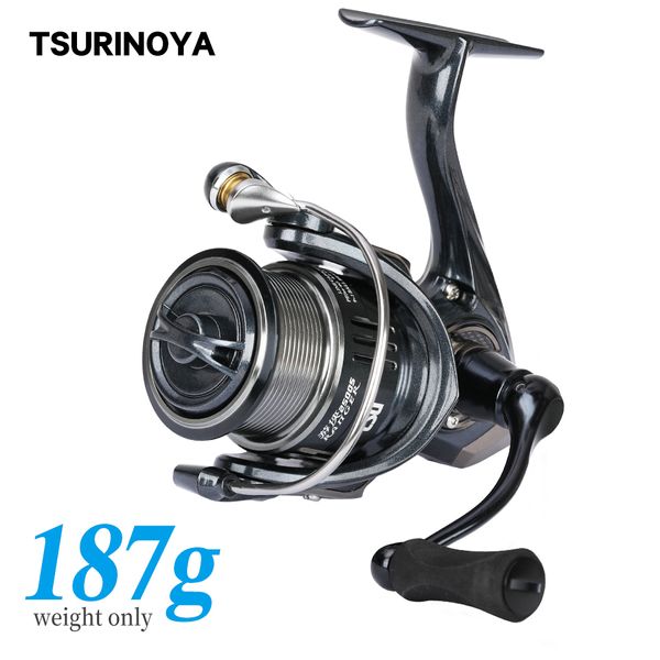 Acessórios de pesca Tsurinoya 187g Ultra-light girating Fishing Reel Ranger 2000s 2500s 3000s Swool Slow Casting Long Fishing Pike Bass Roda 230812