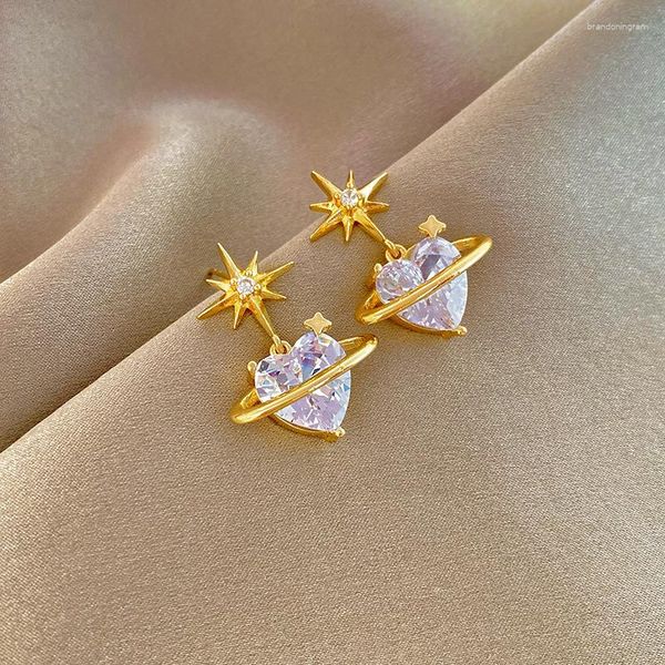 Orecchini per borchie AMORE AMORE RETRO STAR FASCHE FASHE FASHE TEMPRING ATTENZIONE TAMPE DELLA TENDENZA DELL'ACCESSORI A EAR