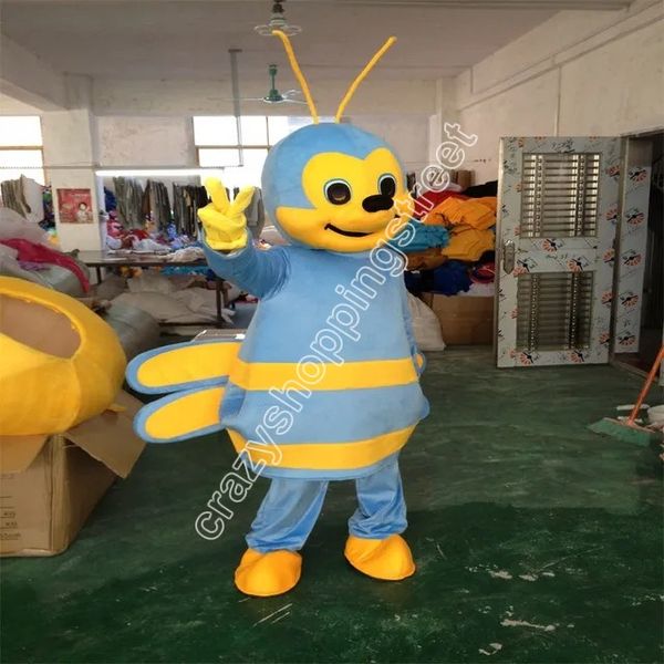 Костюм костюма для талисмана пчела для взрослых на рождественский день рождения в Хэллоуин.