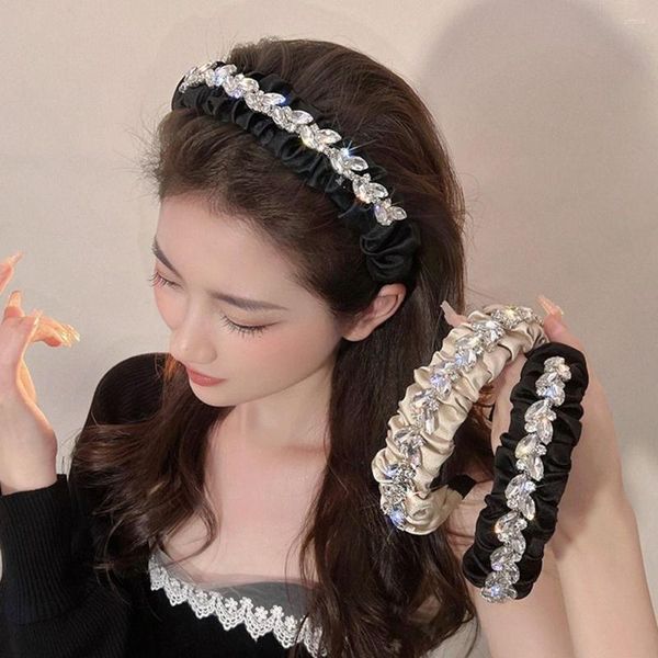 Hair Clips Design Acessório Rhinestone Girl Gift Vintage Folhas Hoop Artigo coreano Women Women Hair Band Band Band