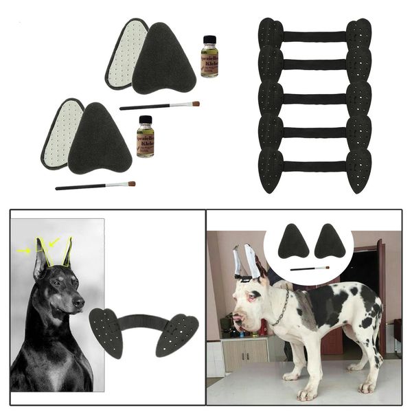 Abbigliamento per cani 9pc durevole orecchio per cani stand up auricolare strumento correttore utente utensili per cucciolo eretto orecchio per le orecchie raddrizza 230812