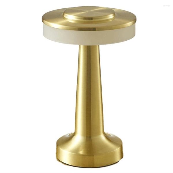 Lâmpada de parede Touch LED Table recarregável Dining El Bar Outdoor Night Night Decorative Gold