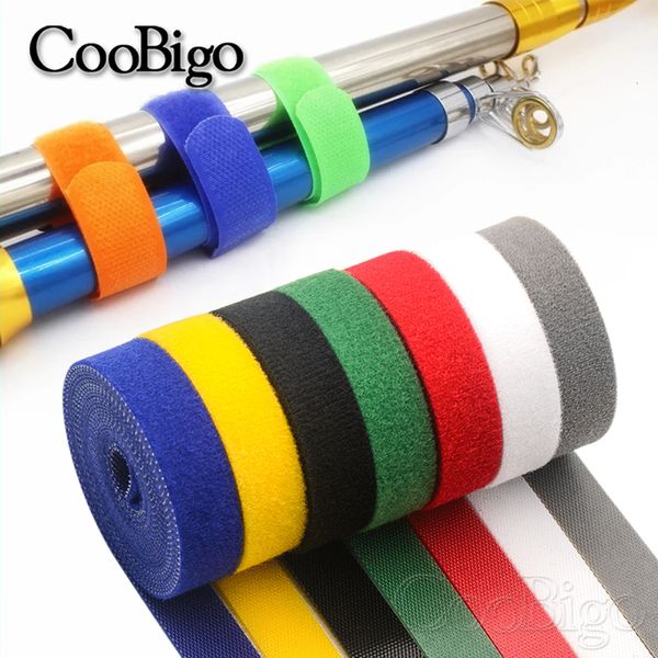 Acessórios de pesca 1Roll Pesca Rod Torneiro Suspenders Suspenders de gancho laço laço de pesca hibrancando fita mágica cabo de pesca externa gadget 230812