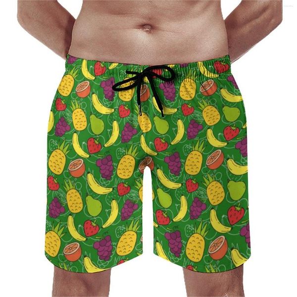 Shorts maschile panoramica estate divertenti stampa frutta sportiva pantaloni corti uomini design a secco rapido oversize tronchi da spiaggia