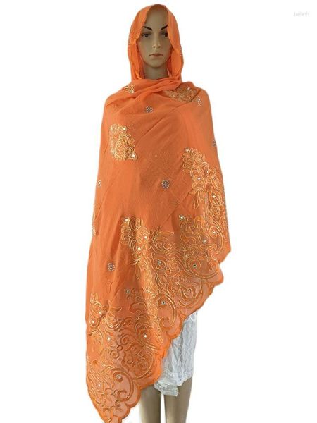 Ethnische Kleidung Qualität afrikanischer Musselin islamischer Schal Dubai Ramadan Baumwolle Hijab Luxus extrem weiche Turban Frauen Wrap 220 110 cm