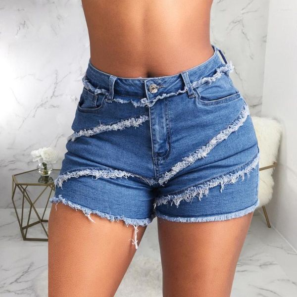 Shorts femminile Moovook 2023 Summer Design Sense orlo sfilacciato All-matching Slim Denim Casual Casual Cool-Gueg Pants