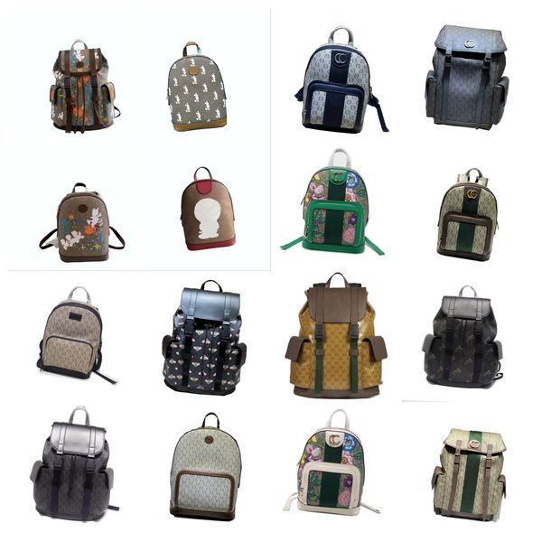 Bolsas de grife de grife de backpacks mais recentes personagens de desenhos animados de luxo da moda Mulheres mochilas Europa e a mochila mais popular de couro de melhor qualidade de couro real