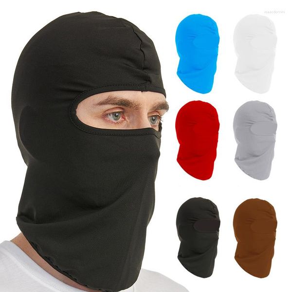 Bandanas Pure Color Outdoor Motorcycl Montagem de Face Face Sun Protection UV Protection Bicycle Liner Capacear Sol protetor solar tampa do pescoço unissex