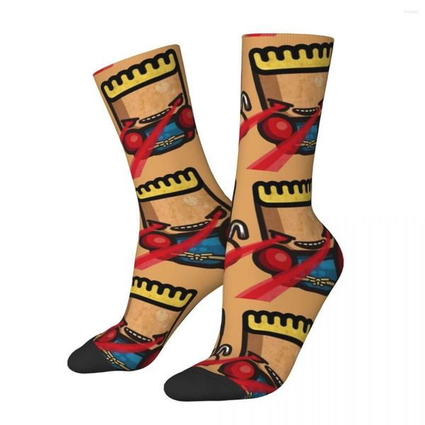 Calzini da uomo felice divertente The Protector e Butcher Classic Retro Harajuku Boys Billy TV Show Hip Hop Pattern Crew Crazy Sock