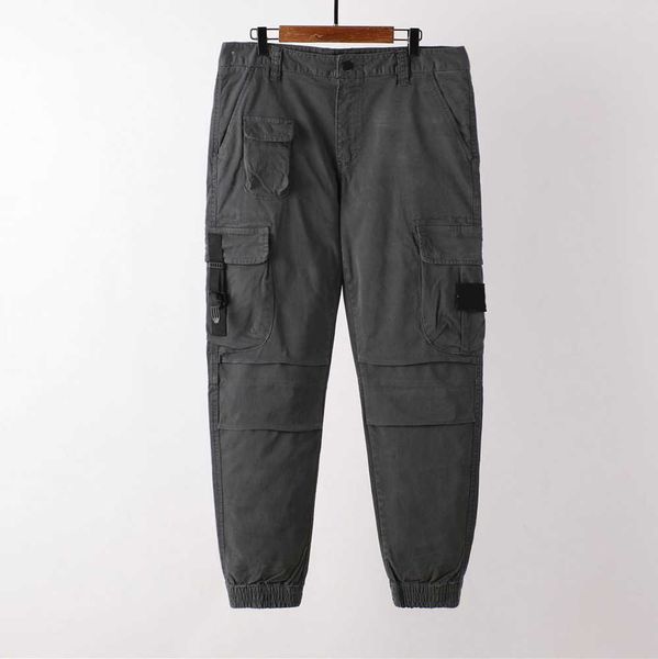 Calça de carga masculina designer de marca Stone Hout-end Grey Brown Is Land Essentialswear Macles de calças retas homens Men Prima