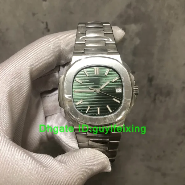 Top Super Version Men Watch Cal.324 Espessura do movimento 8.6mm Relógios automáticos foto real masculino 5711/1a-014 Dial de textura verde 5811 Watch Mechanical Men's Watch RELOJ HOMBRE