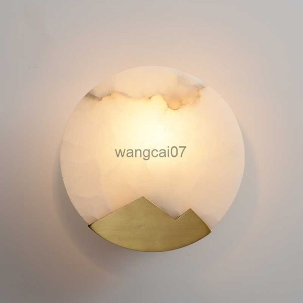 Lampade a parete Circular Marble Hotel laterale LED LAMPAGGIO SCONCE Soggiorno Camera da letto Luci da parete Decorazione a parete interno E14 Lampada lampada nordica HKD230814