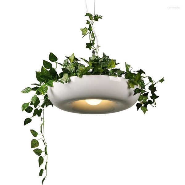 Lampade a sospensione Luci delle piante nordiche fai da te giardino a led floreale lampada appesa al lampada da pranzo flaccida di illuminazione per la casa