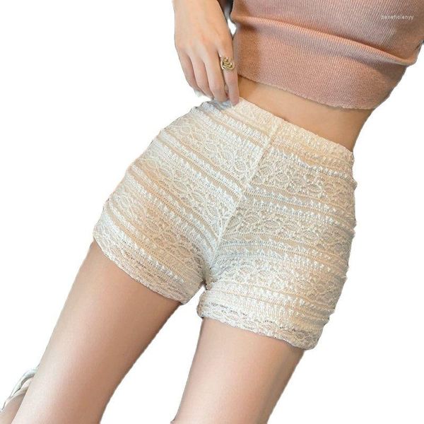 Frauenshorts sexy Mädchen Spitzen Sommer dünn Design hoher Taille