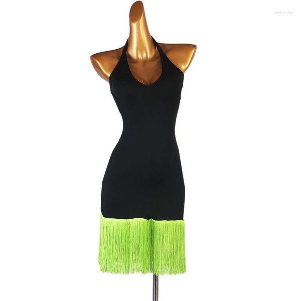 Stage usar vestido de dança latina vestido de roupas feminino tops tops women baile salão figurin feminina feminina feminina feminina samba samba free