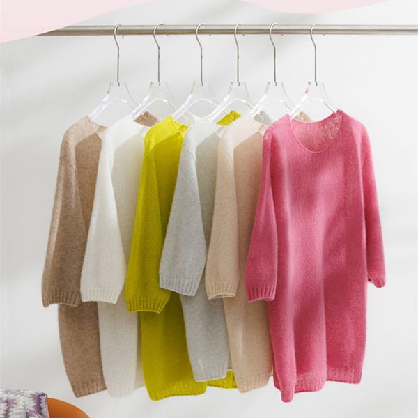 Maglioni femminili Naizaiga 77 Cashmere 23 Mulberry ONECK ONECK MIUSE SOLEVE SOLED BIANCO ROSE VERDE PROGAZZA POLLATURA DONNA Maglietta BN1 PZ125 230814